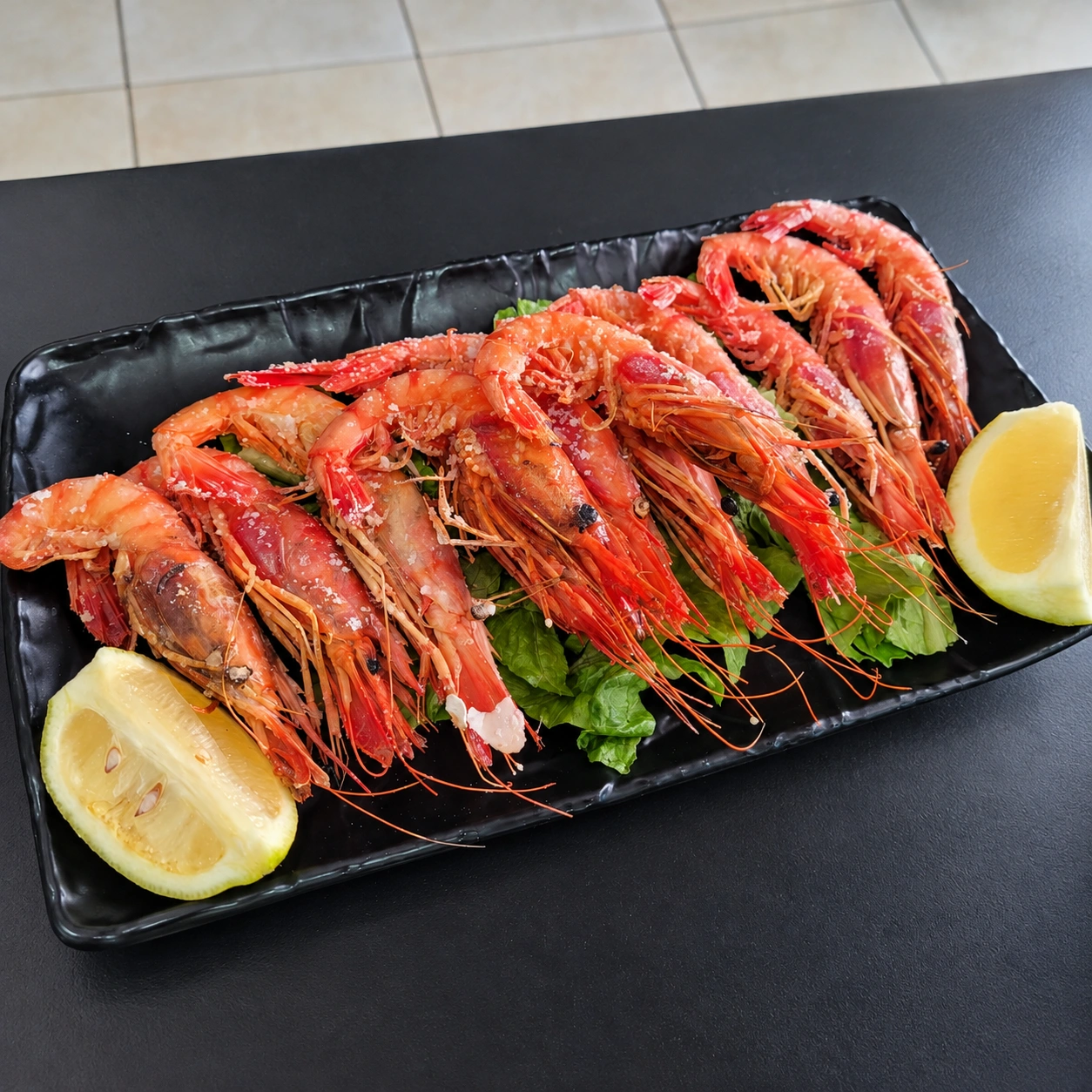 GAMBA ROJA A LA PLANCHA