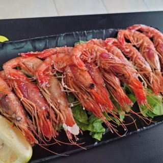 GAMBA ROJA A LA PLANCHA